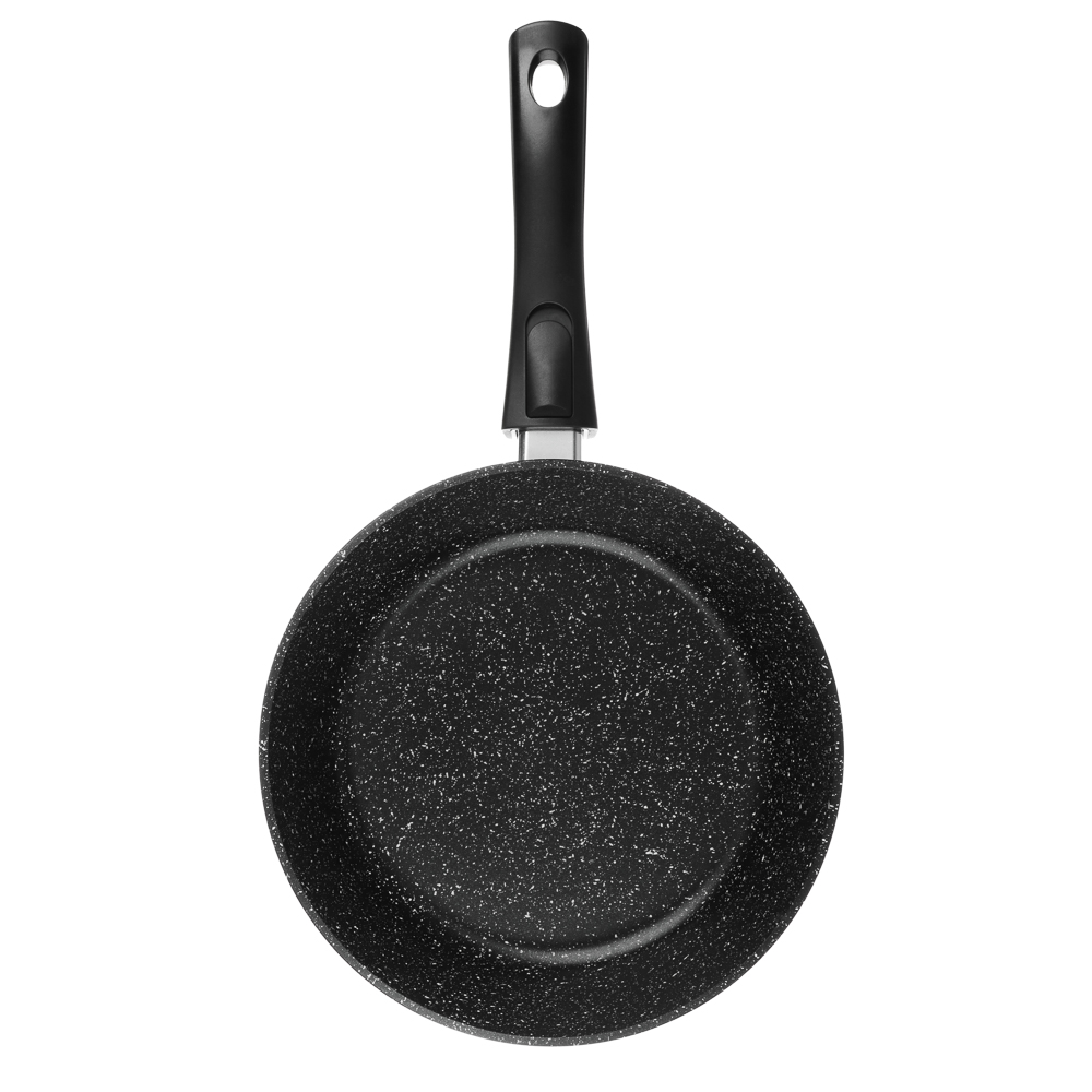 СЛАВЯНА Калина Сковорода литая глубокая d24см, антипригар.покрытие "мрамор", съемная ручка, индукция, арт.№ 846-780