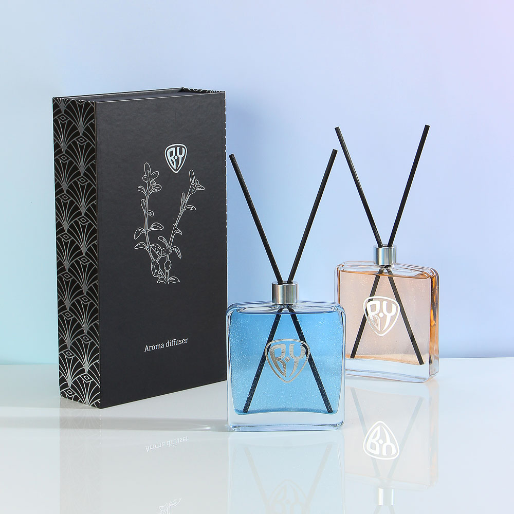 BY Аромадиффузор, с палочками и блестками, 100 мл, 4 аромата, арт.№ 412-107