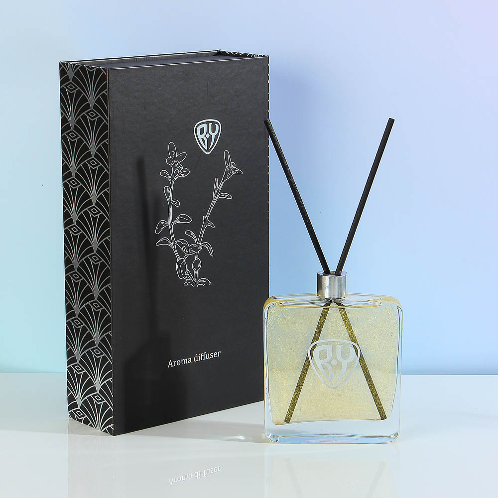 BY Аромадиффузор, с палочками и блестками, 100 мл, 4 аромата, арт.№ 412-107