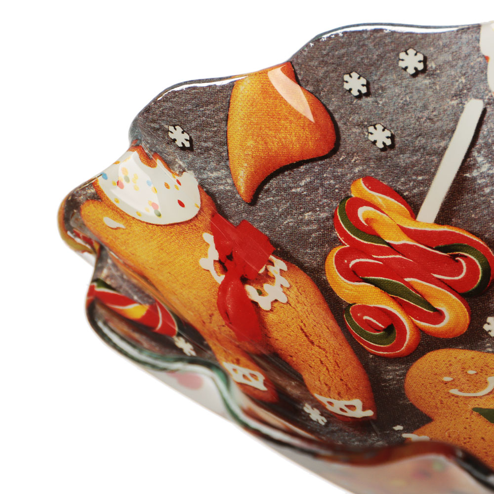 Имбирный пряник Салатник круглый, 18х4,5см, стекло, арт.№ 820-796