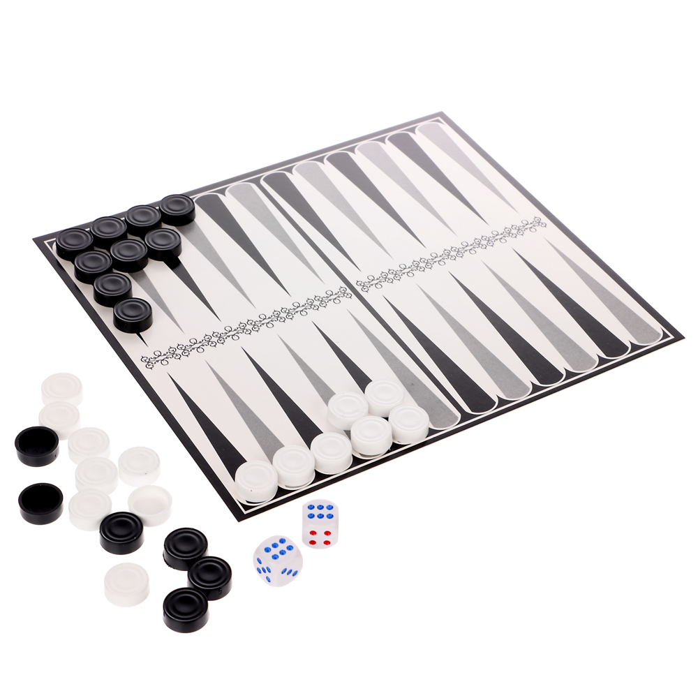 Игра настольная "Шашки, шахматы, нарды", арт.№ 539-103