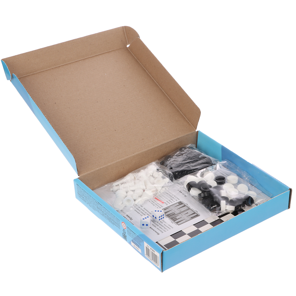 Игра настольная "Шашки, шахматы, нарды", арт.№ 539-103