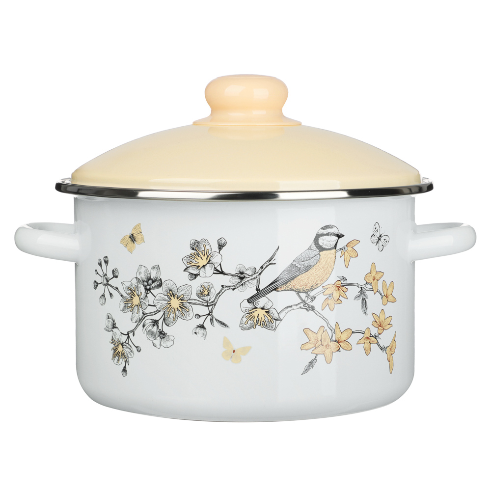 Люмен Кастрюля эмалированная 3л, индукция, арт.№ 894-577