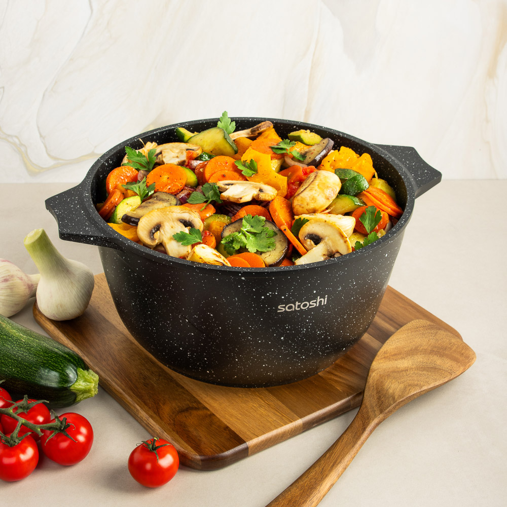 SATOSHI Монфор Казан 26х14,0см, 5,8л, литой алюминий, индукция, арт.№ 846-747