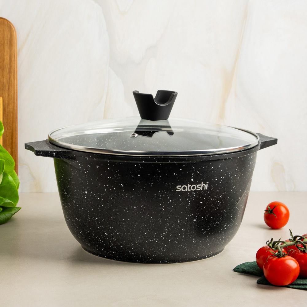 SATOSHI Монфор Казан 26х14,0см, 5,8л, литой алюминий, индукция, арт.№ 846-747