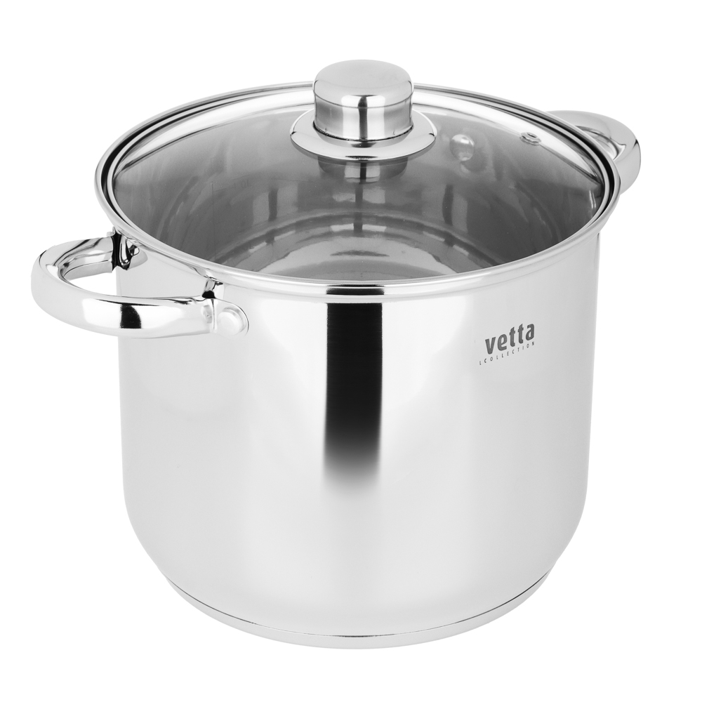 VETTA Орландо Кастрюля 20х17см, 5,0л, со стекл. крышкой, индукция, арт.№ 822-282