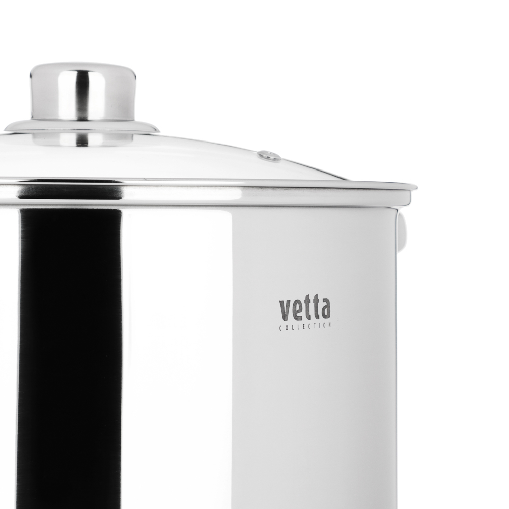 VETTA Орландо Кастрюля 20х17см, 5,0л, со стекл. крышкой, индукция, арт.№ 822-282