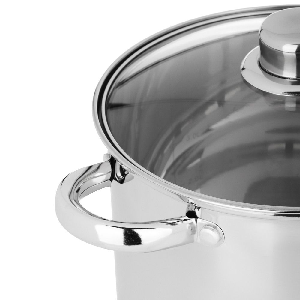 VETTA Орландо Кастрюля 20х17см, 5,0л, со стекл. крышкой, индукция, арт.№ 822-282