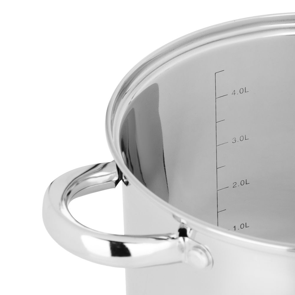 VETTA Орландо Кастрюля 20х17см, 5,0л, со стекл. крышкой, индукция, арт.№ 822-282