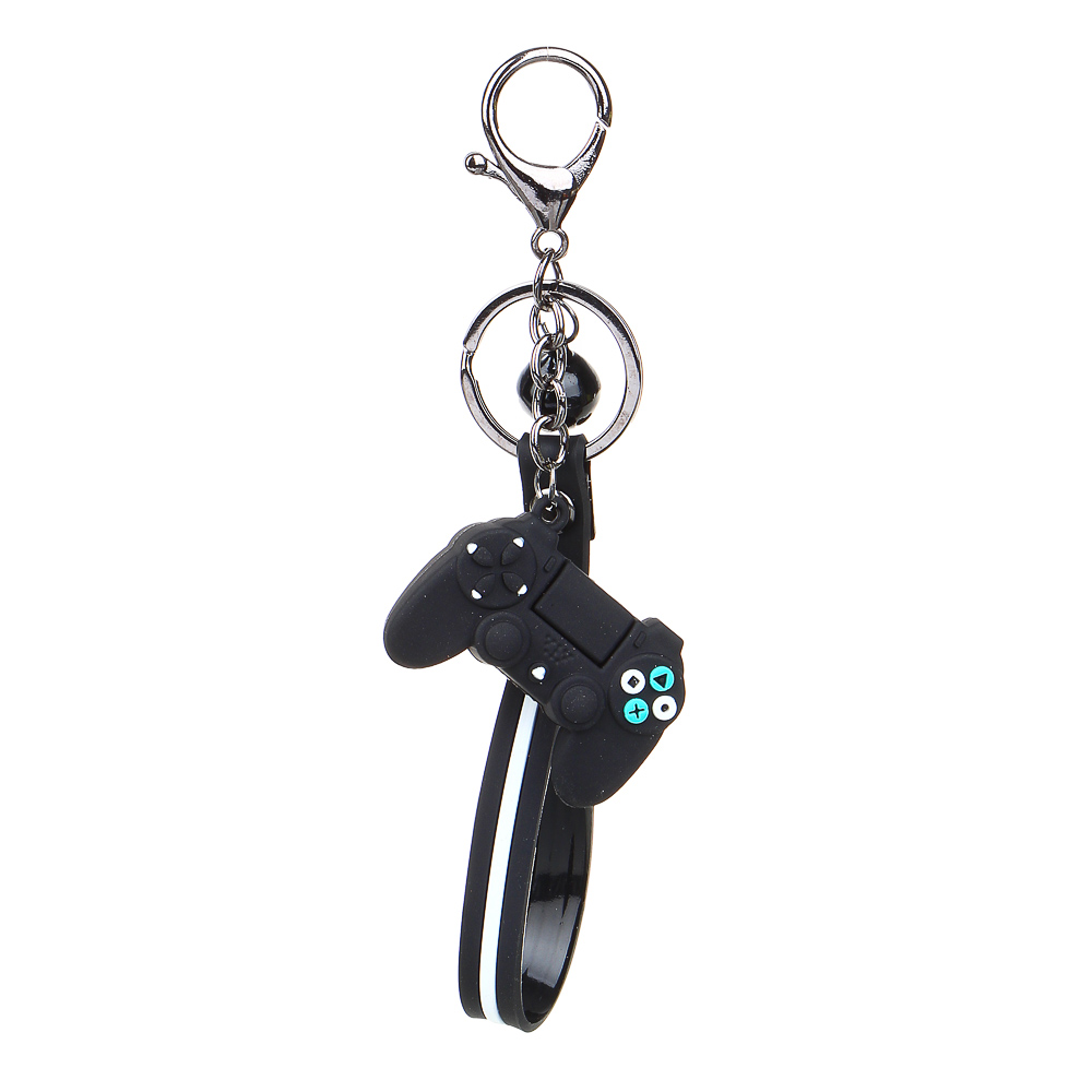 Брелок 3,5x5см, "Джойстик", каучук, металлический карабин, петля из ПВХ, арт.№ 095-011