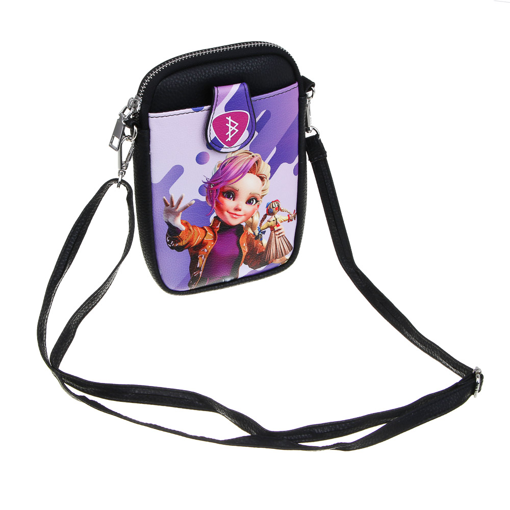 BY Русские Супергерои Василиса Сумка подростковая на длинном ремне, ПУ, 18х12х2,5см, МП-19, арт.№ 337-201