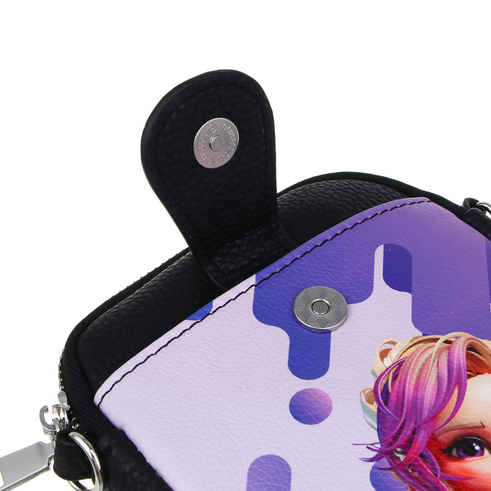 BY Русские Супергерои Василиса Сумка подростковая на длинном ремне, ПУ, 18х12х2,5см, МП-19, арт.№ 337-201