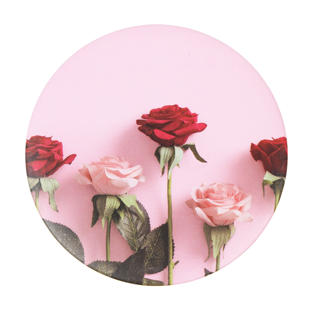 ЮНИLOOK Зеркало карманное, пластик, стекло, d7,4см, 3-16 дизайнов, арт.№ 301-238