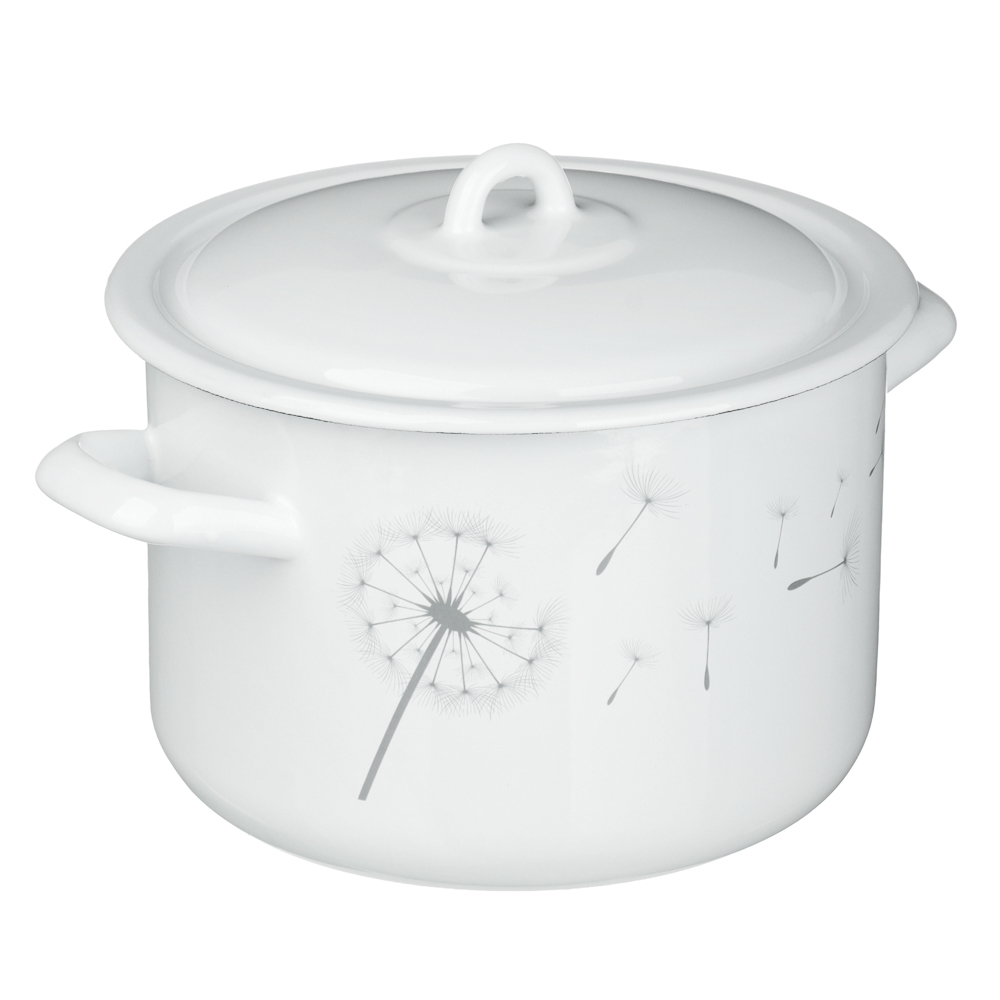 Одуванчик Кастрюля эмалированная 4,3л, индукция, арт.№ 894-581