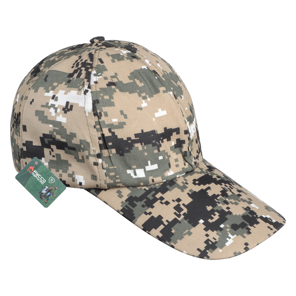 РУССО ТУРИСТО Кепка туристическая на липучке, состав: 100% полиэстер, арт.№ 118-107