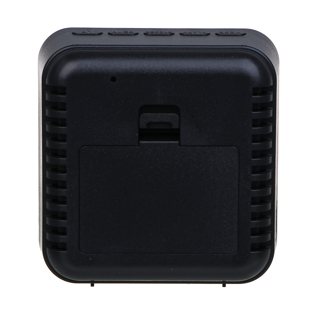 LADECOR CHRONO Будильник электронный, 8,2x8,5x3,4 см, USB/3xAAA, пластик, цвет корпуса черный, арт.№ 529-317