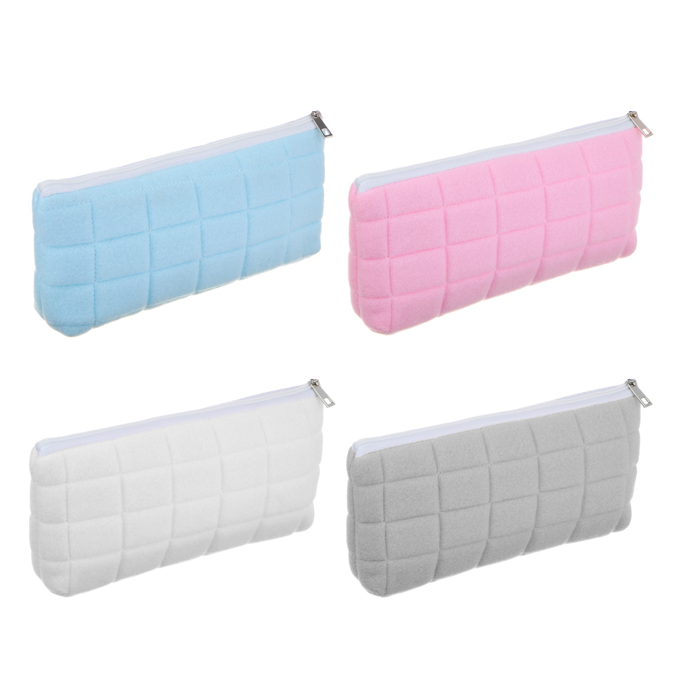 Пенал треугольный, 20х8х4,5см, 1 отделение на молнии, полиэстер, хлопок, прошивка, 4 цвета, пакет, арт.№ 238-402