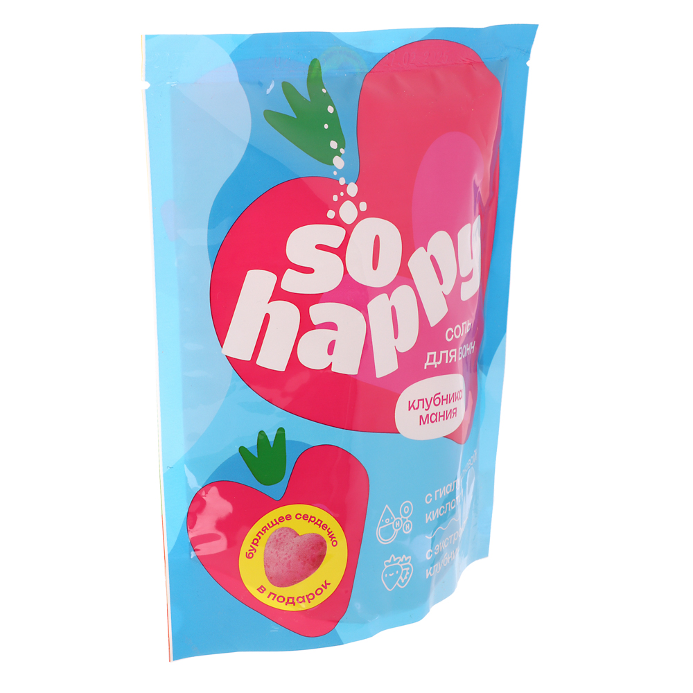 Соль для ванн "SOHappy" Клубника Мания/Лавандовые мечты, 500г, арт.№ 953-071