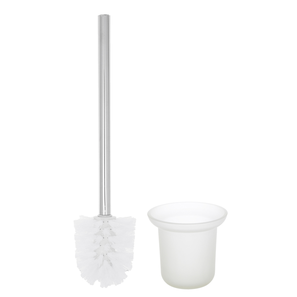 VETTA Ёрш для туалета настенный, скрытое крепление, хром, стекло, нерж.сталь, арт.№ 542-056