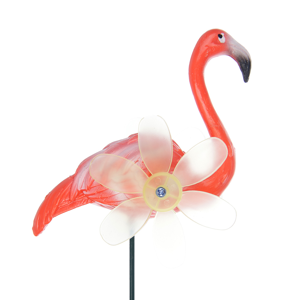 Фигурка на стержне "Фламинго" тм INBLOOM, 14х8х60см, пластик, металл, арт.№ 153-205