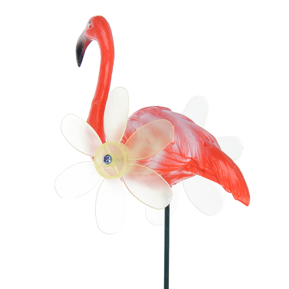 Фигурка на стержне "Фламинго" тм INBLOOM, 14х8х60см, пластик, металл, арт.№ 153-205