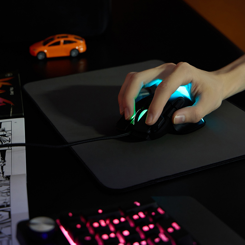 BY Игровая мышь проводная Saiga 12000dpi,9D,PMW3360,RGB,220см, арт.№ 405-060