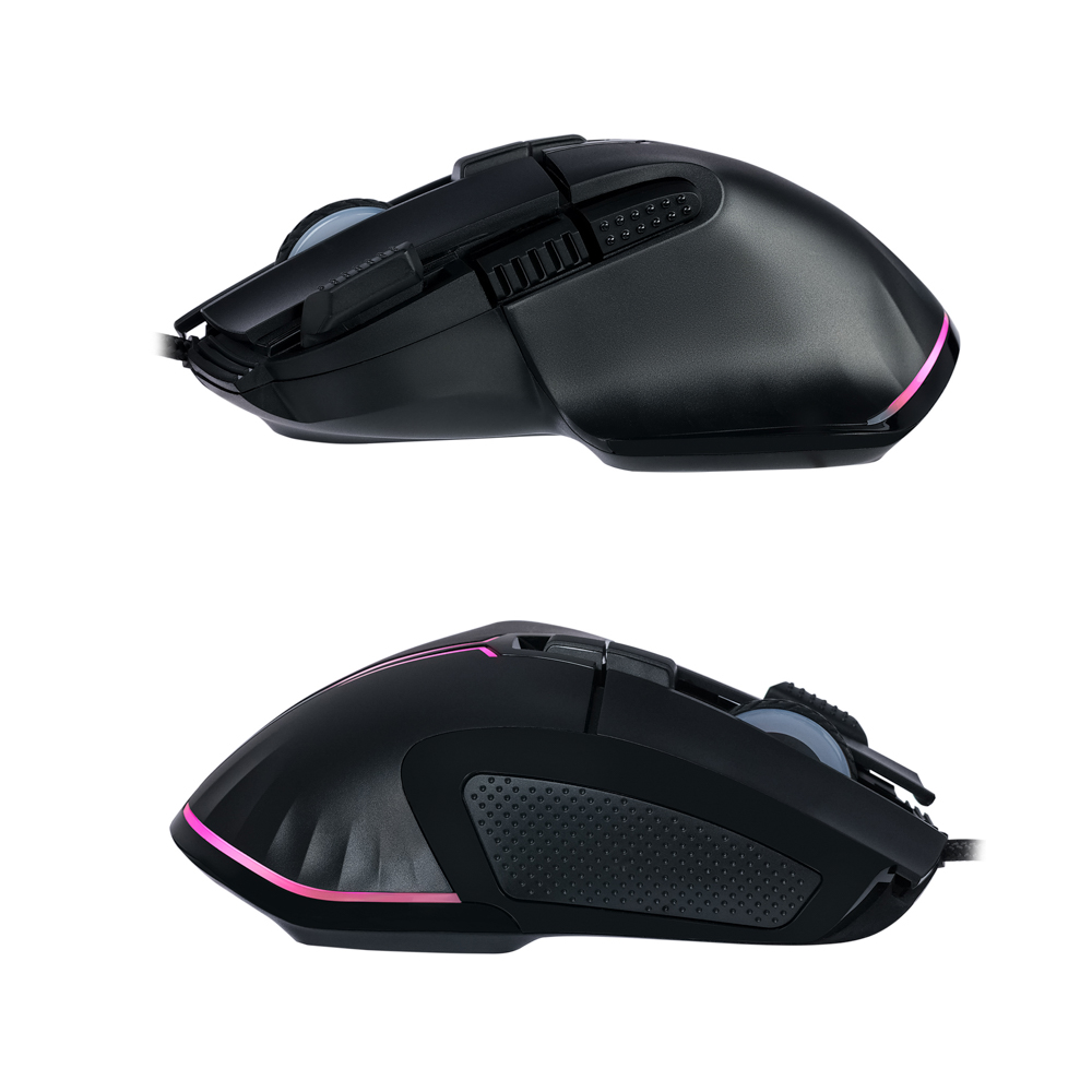 BY Игровая мышь проводная Saiga 12000dpi,9D,PMW3360,RGB,220см, арт.№ 405-060