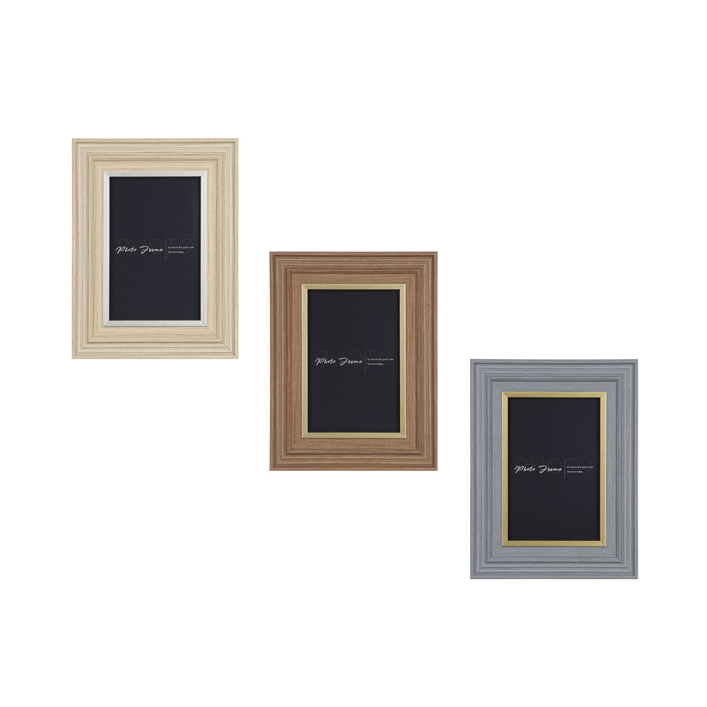 Фоторамка, 10х15 см, полистирол, 3 дизайна, арт.3-25, арт.№ 520-880