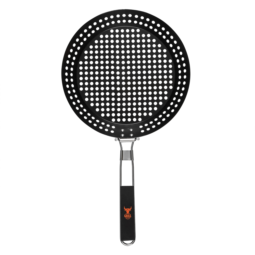 Сковорода-гриль с антипригарным покрытием тм GRILLBOOM, 300х50 мм, арт.№ 104-048