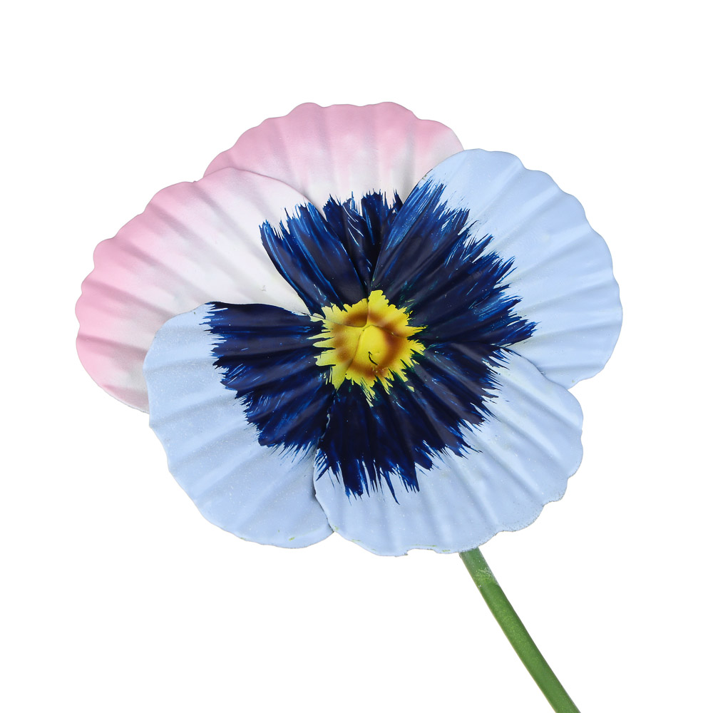 INBLOOM Фигурка на стержне Анютины глазки 9х60см, металл, арт.№ 153-175