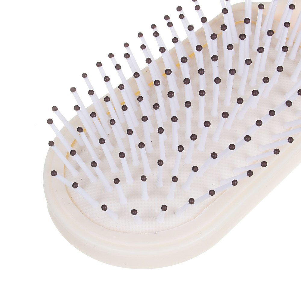 ЮНИLOOK Расческа массажная Эко, пластик, дерево, 22,7х6,2см, 2 цвета, арт.№ 319-145