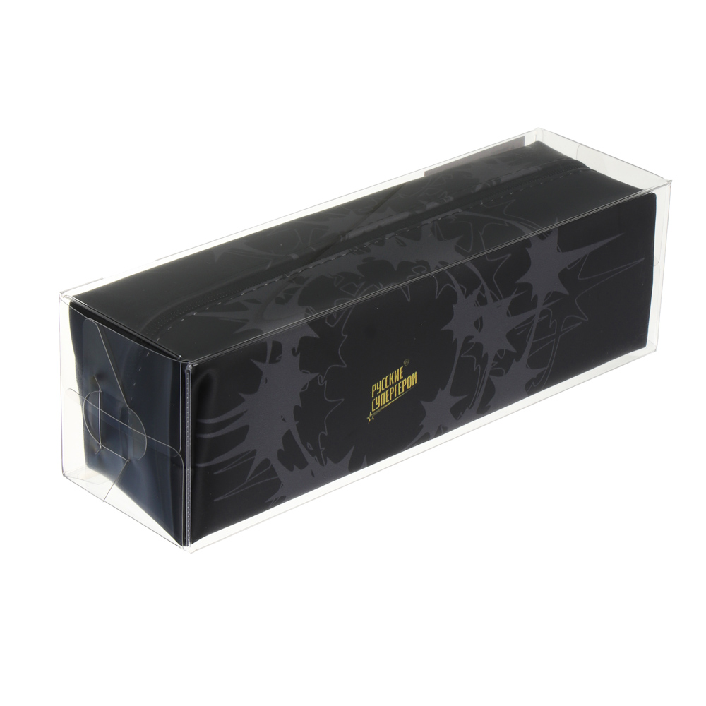 Пенал прямоугольный, 21x6x6см., BY Русские Супергерои "Ночь" искусственная кожа с печатью, арт.№ 801-109