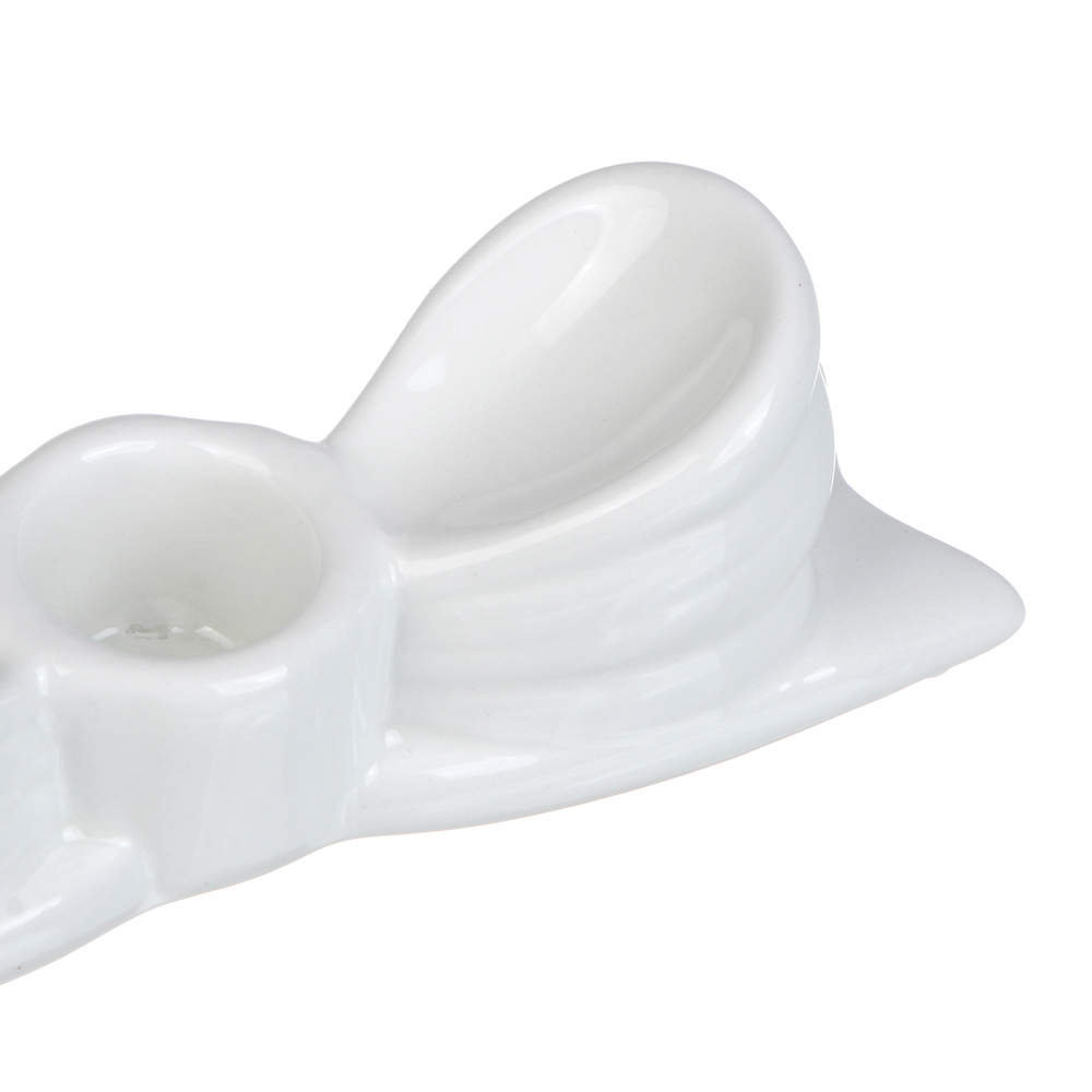 Подсвечник тм LADECOR "Бант", 14x3,5x4 см, доломит, арт.№ 477-272