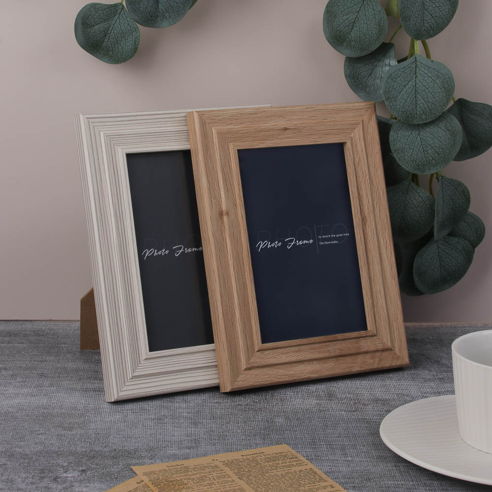 Фоторамка, 10х15 см, полистирол, 2 дизайна, арт.3-24, арт.№ 520-879