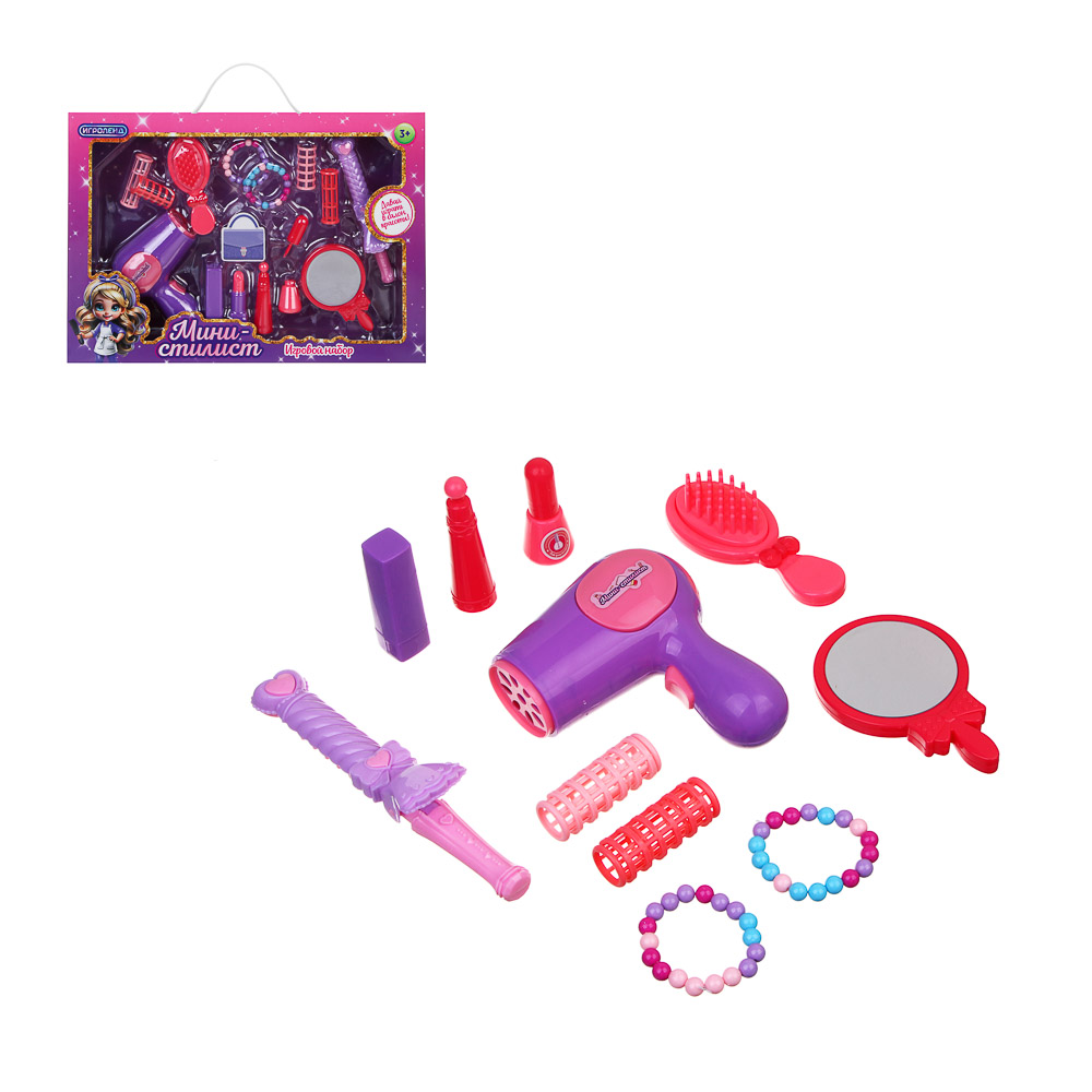 ИГРОЛЕНД Набор игровой профессии мини "Стилист", PP, ABS, 39х6,5х27 см, арт.№ 294-216