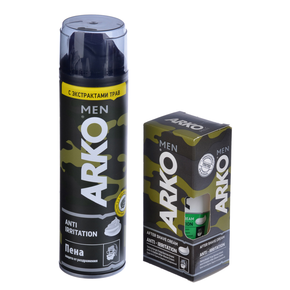 Набор подарочный муж. "Арко" Anti Irrit(пена д/бритья 200мл + крем после бритья 50мл) 5069, арт.№ 954-006