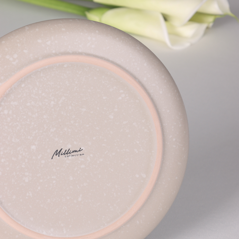 MILLIMI Тарелка десертная 20х2см, керамика, бежевый, арт.№ 824-181