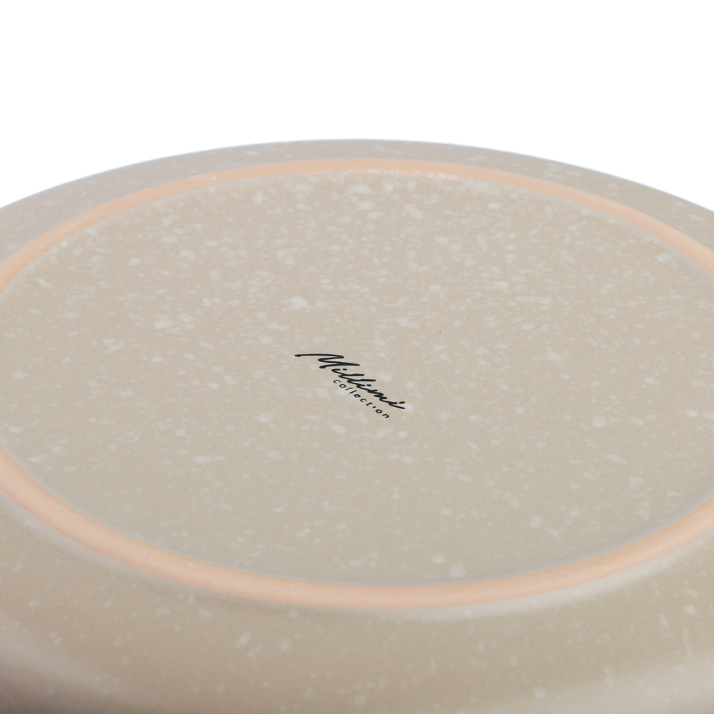 MILLIMI Тарелка десертная 20х2см, керамика, бежевый, арт.№ 824-181