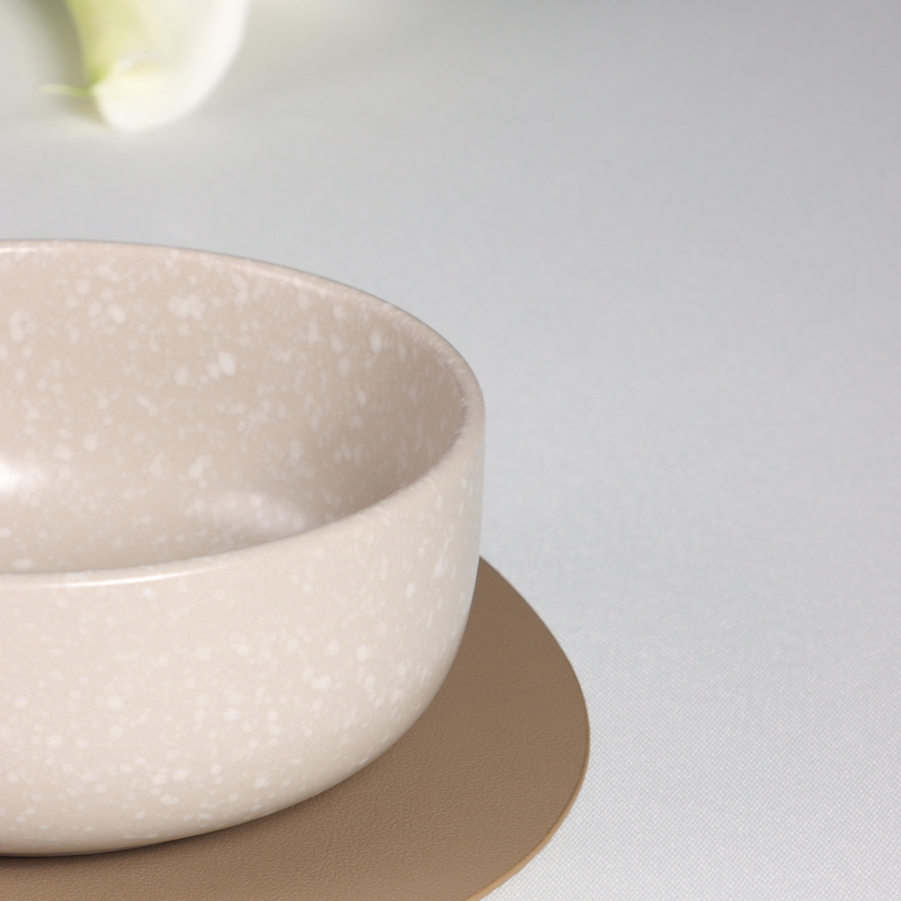 MILLIMI Салатник 620мл, 14.5х6см, керамика, бежевый, арт.№ 824-182