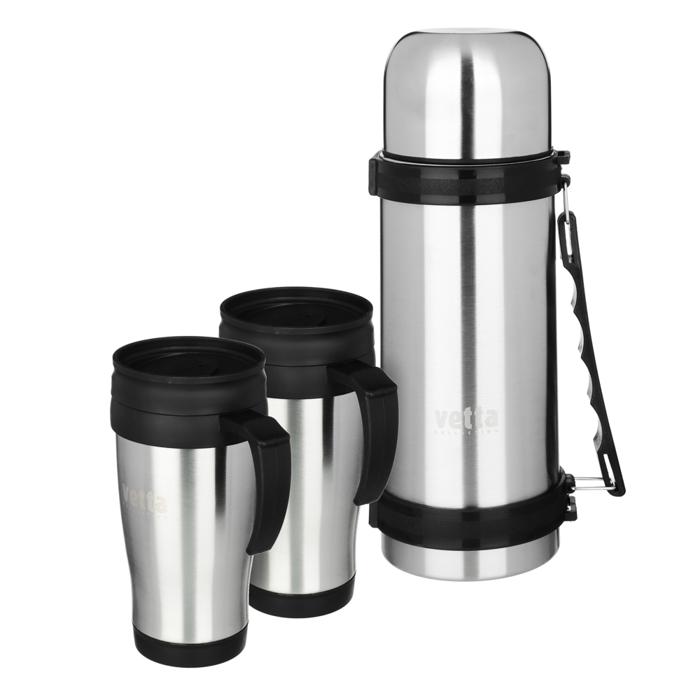 VETTA Набор походный (термос 1л + 2 термос-кружки 450мл) в сумке, арт.№ 841-587