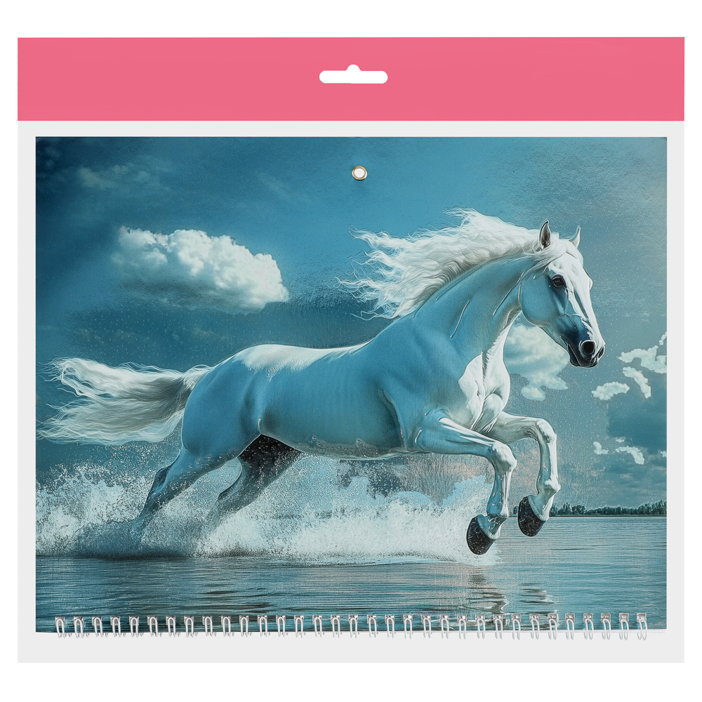 Календарь квартальный Символ Года 2026, 31x68см, тиснение с металлизированным покрытием, арт.№ 584-806