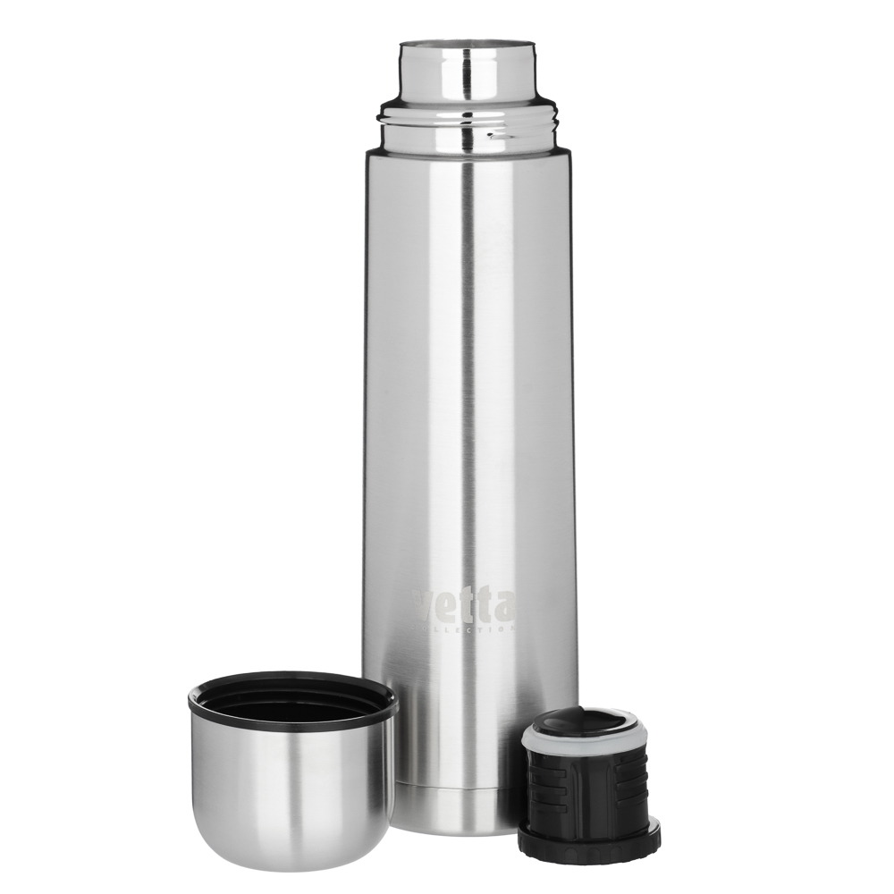 VETTA Термос 0,75л "Буллет" для напитков, серебристый, нержавеющая сталь, арт.№ 841-786