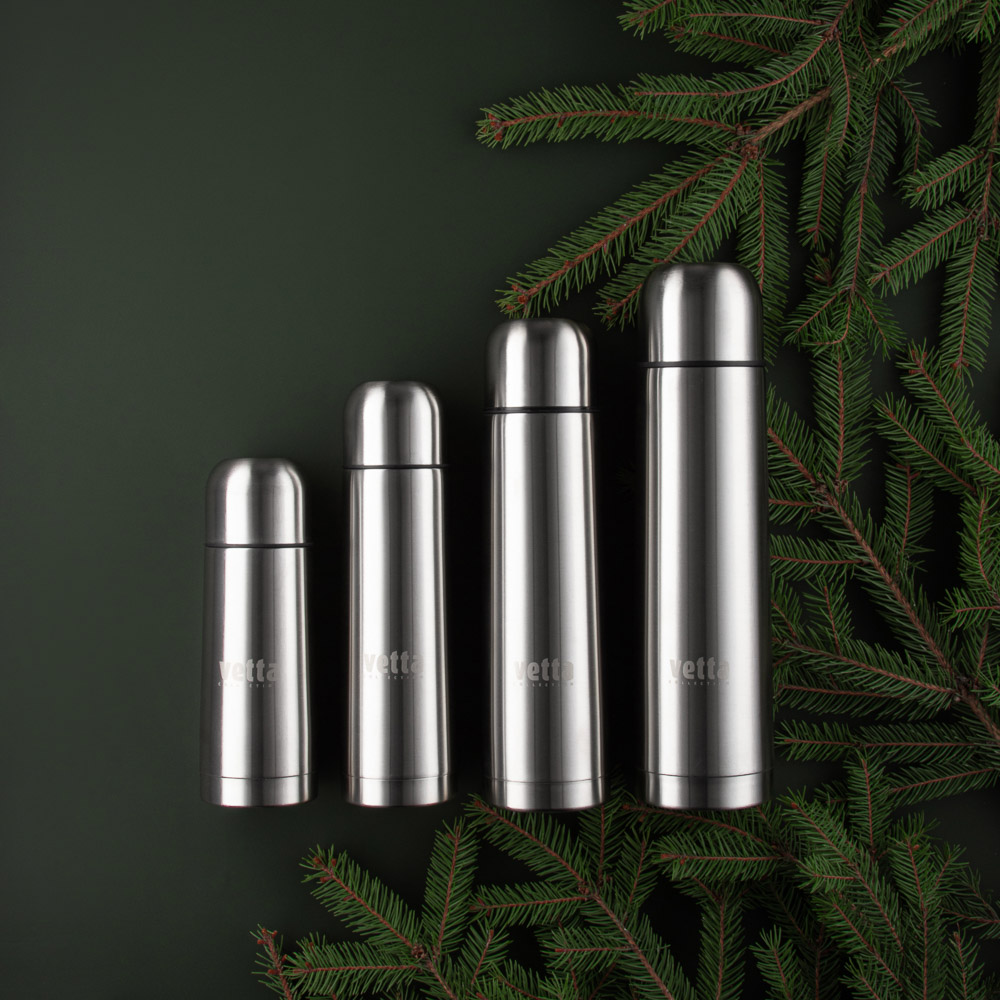 VETTA Термос 0,75л "Буллет" для напитков, серебристый, нержавеющая сталь, арт.№ 841-786