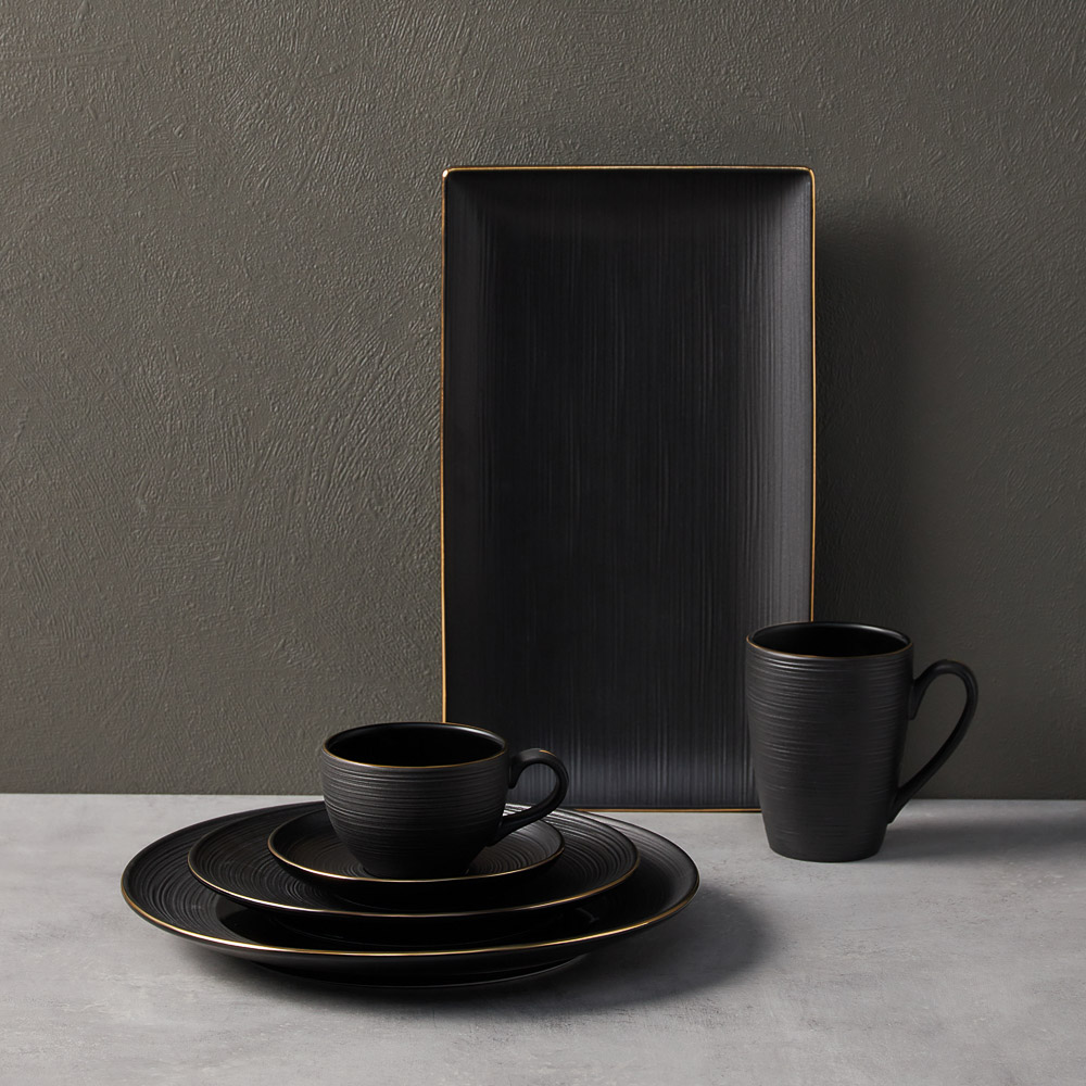 BY COLLECTION Black Line Кружка, 350мл, фарфор, арт.№ 816-423