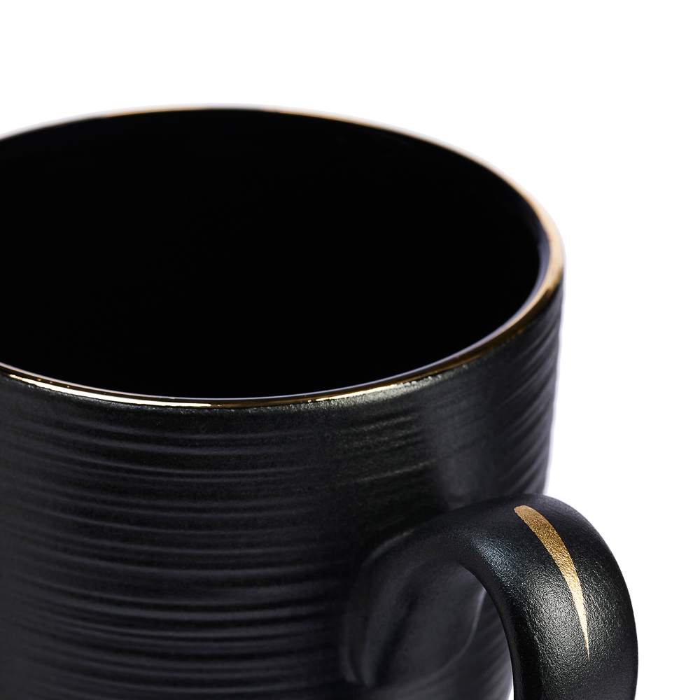 BY COLLECTION Black Line Кружка, 350мл, фарфор, арт.№ 816-423
