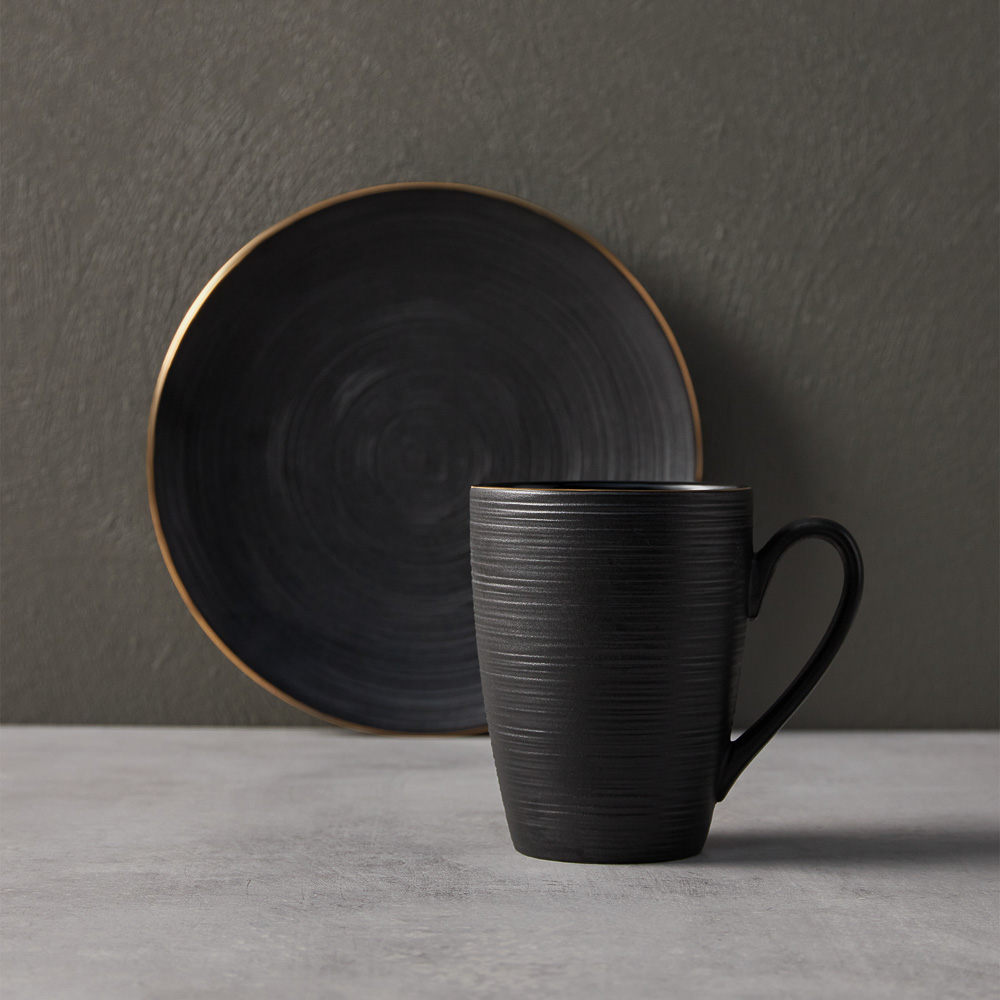 BY COLLECTION Black Line Кружка, 350мл, фарфор, арт.№ 816-423