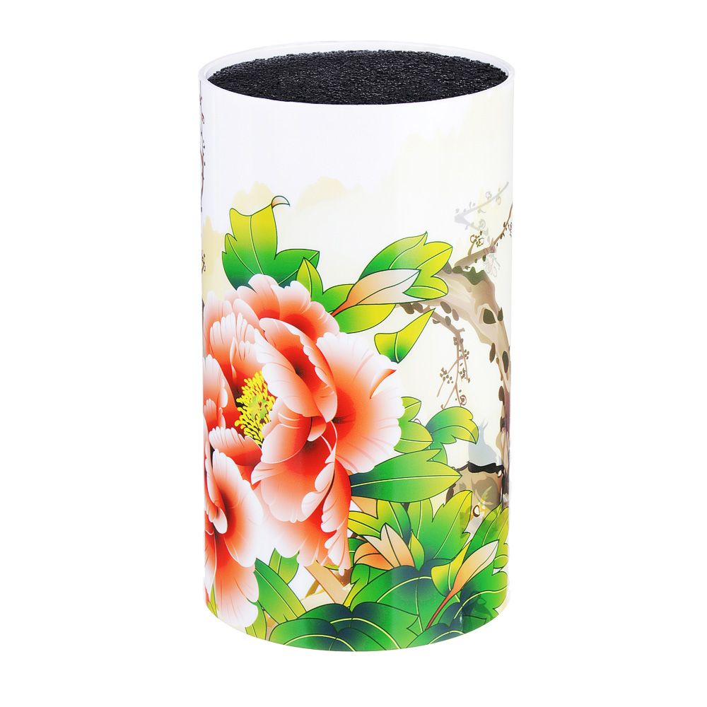 Подставка для ножей круглая, h=18см, полипропилен, 2 дизайна, арт.№ 838-037