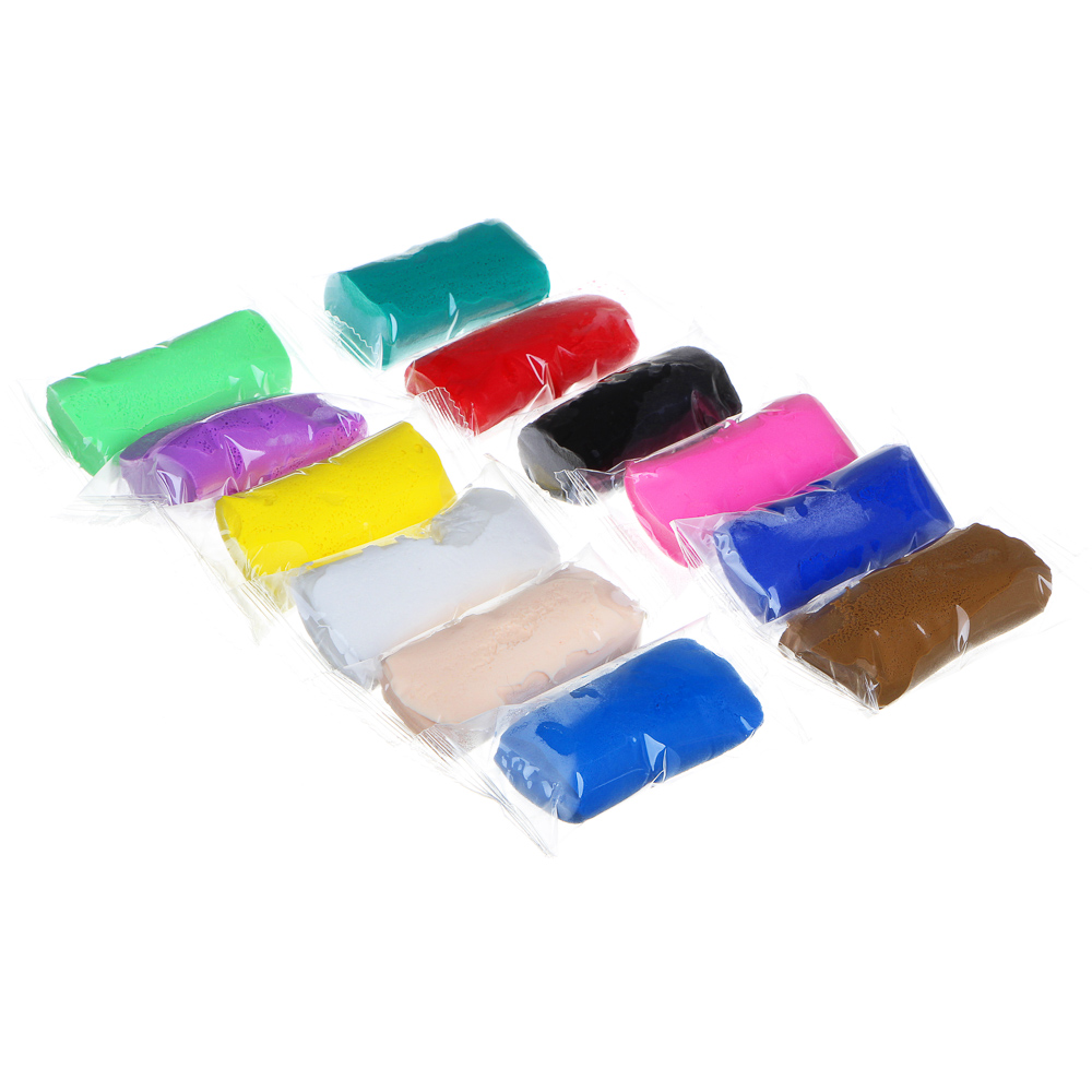 ХОББИХИТ Набор легкого пластилина, 17,5х30см, 12 цветов, арт.№ 289-140