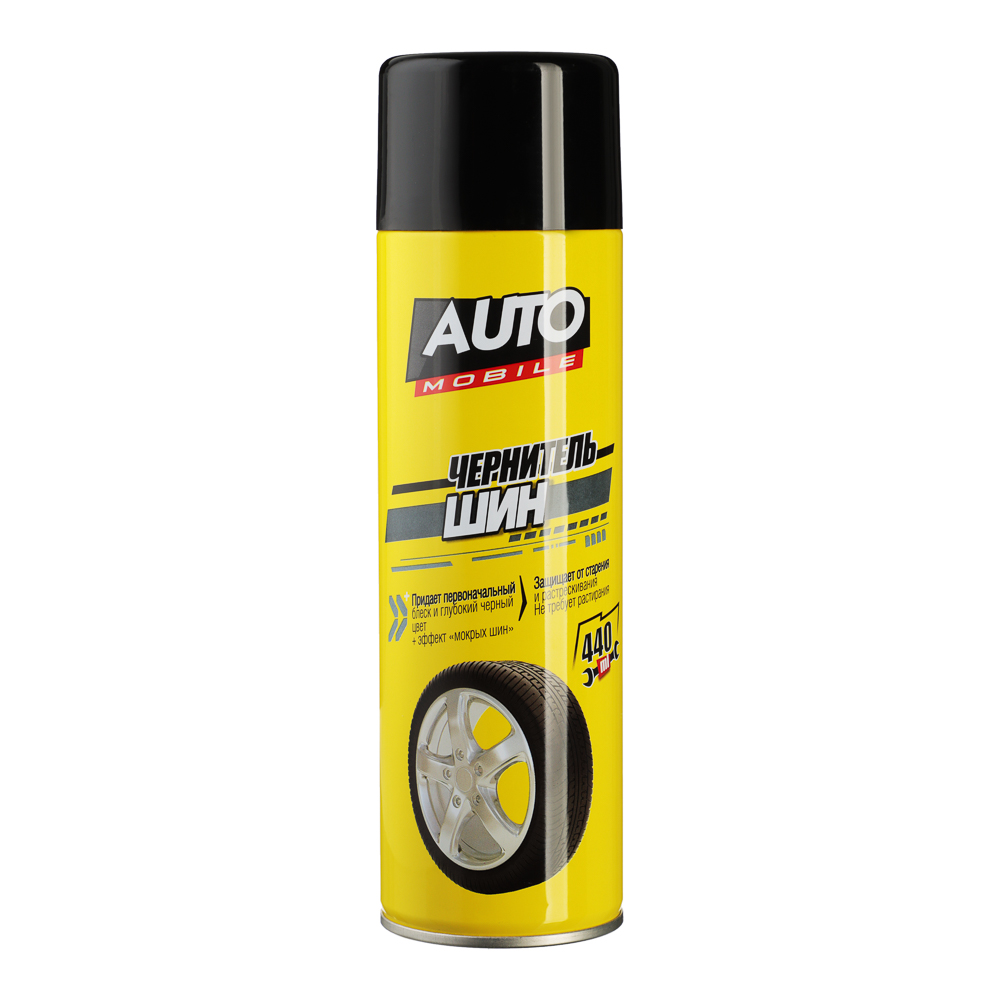 AUTO MOBILE Чернитель шин 440мл 615см3, арт.№ 727-172