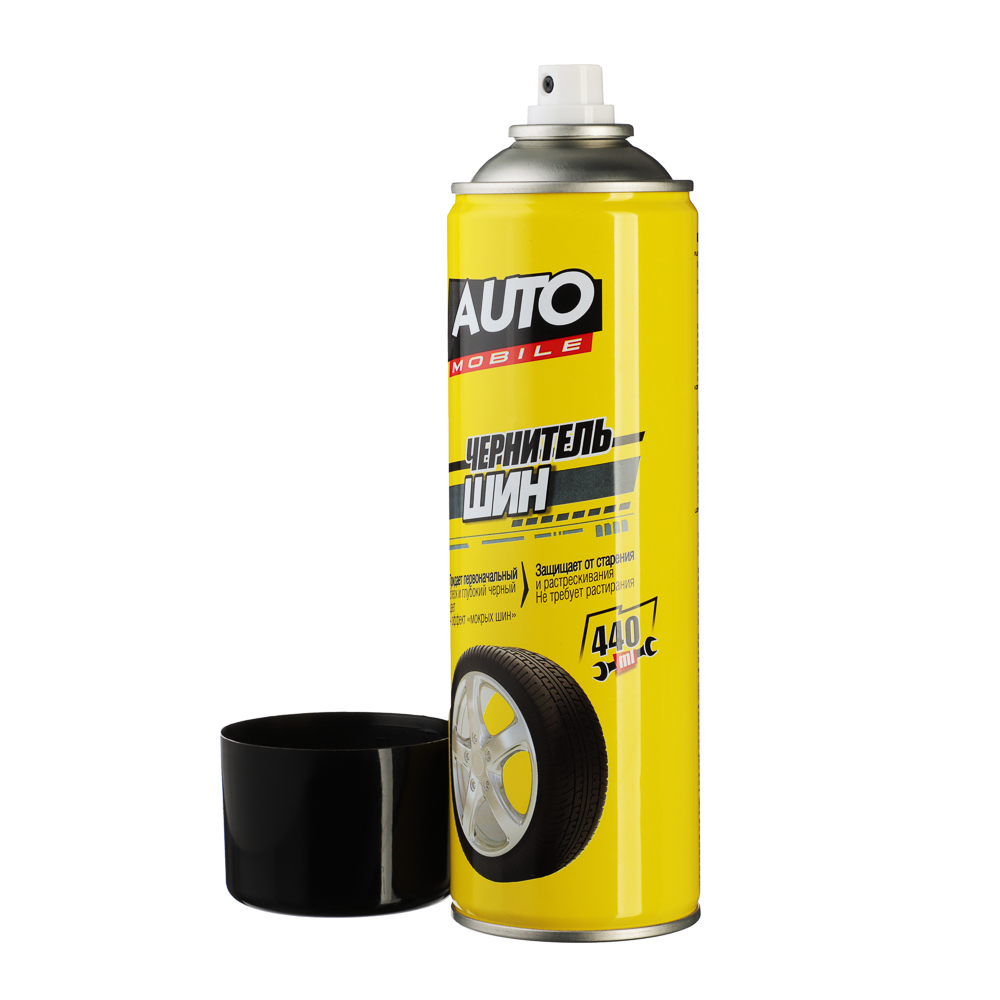 AUTO MOBILE Чернитель шин 440мл 615см3, арт.№ 727-172